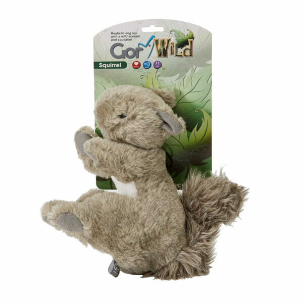 Gor Wild Squirrel Soft Squeaky Dog Toy