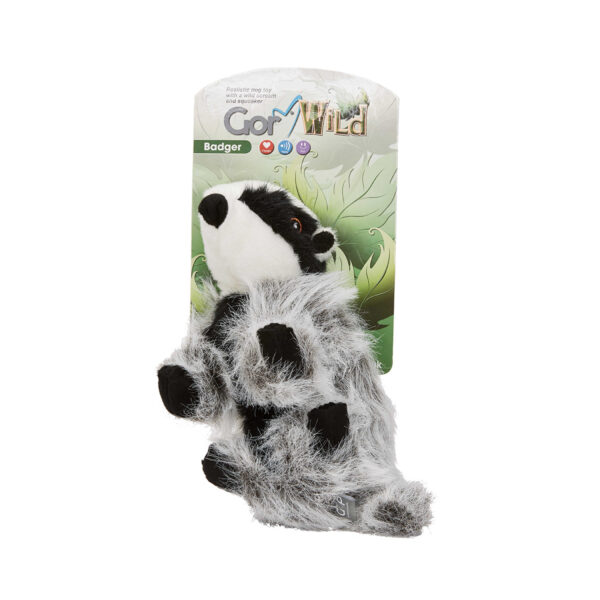 Gor Wild Badger Soft Squeaky Dog Toy